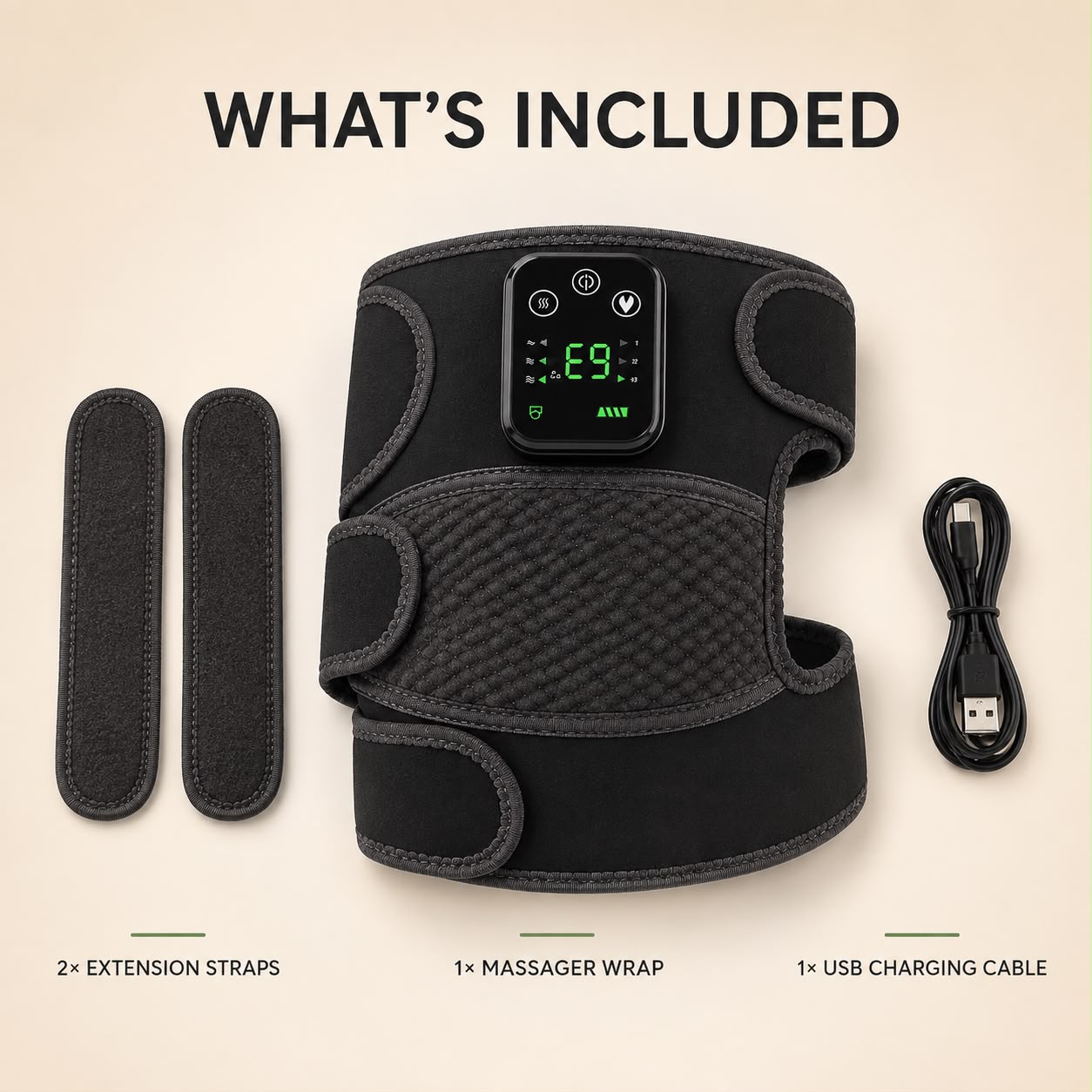 Warmknee — Heated Vibration Massager for Knee, Shoulder & Elbow