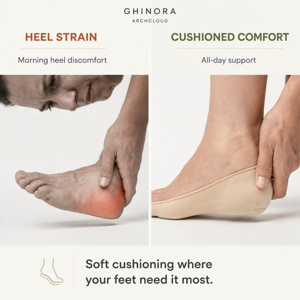 SoftStep cushioned no-show socks with arch support, Ghinora Lebanon