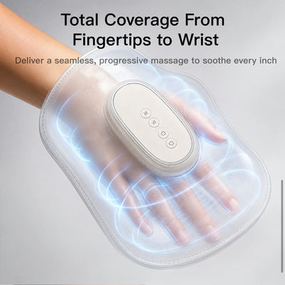 Warmhand hand massager side view showing padded interior