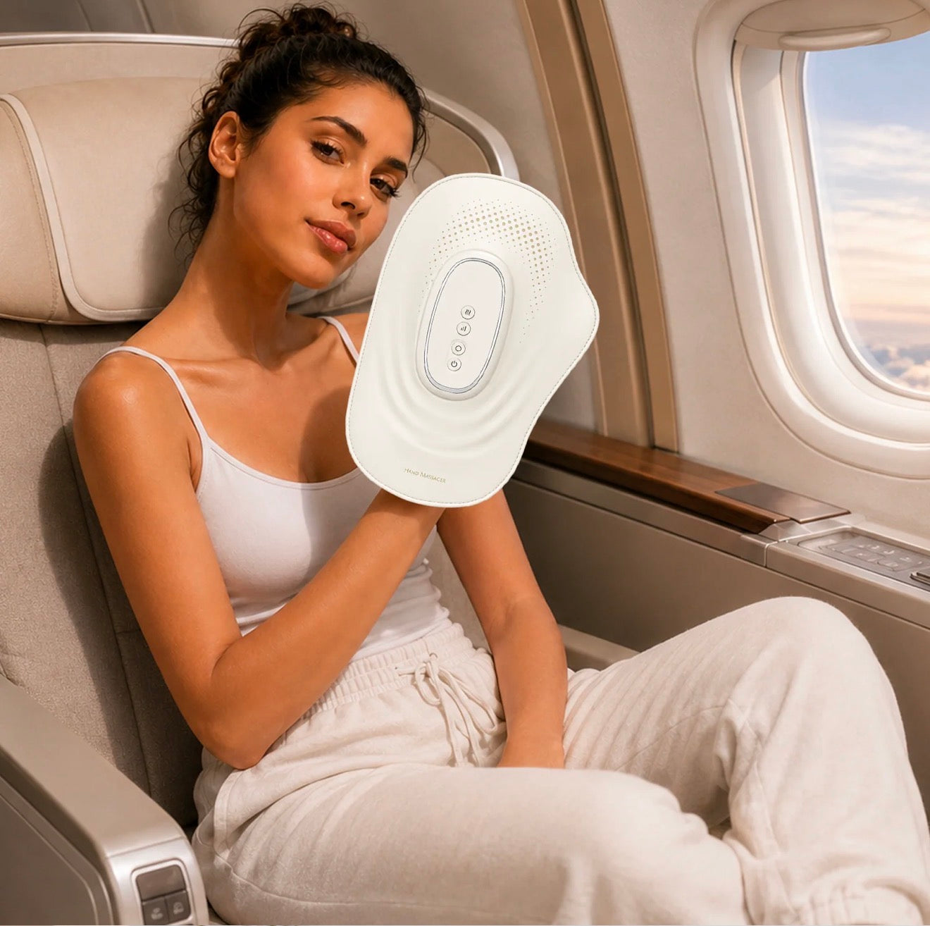 Warmhand heated hand massager with Ghinora gift box packaging