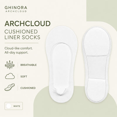 SoftStep cushioned arch support socks, box of six pairs